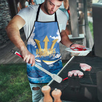 Barbados Independence Day Apron Gold Trident and Flying Fish - Wonder Print Shop