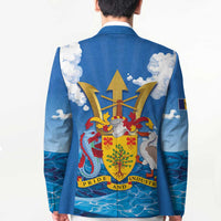 Barbados Independence Day Blazer Gold Trident and Flying Fish - Wonder Print Shop