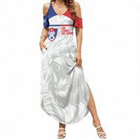 Cuba Football 2026 Custom Summer Maxi Dress Vamos Los Leones del Caribe