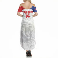 Cuba Football 2026 Custom Summer Maxi Dress Vamos Los Leones del Caribe