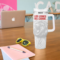 Cuba Football 2026 Custom Tumbler With Handle Vamos Los Leones del Caribe