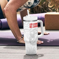 Cuba Football 2026 Custom Tumbler With Handle Vamos Los Leones del Caribe
