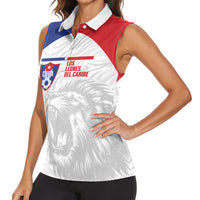 Cuba Football 2026 Custom Women Sleeveless Polo Shirt Vamos Los Leones del Caribe