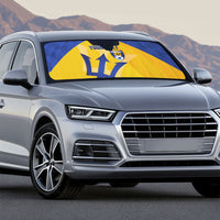 Barbados Football 2026 Custom Auto Sun Shade Go Bajan Tridents