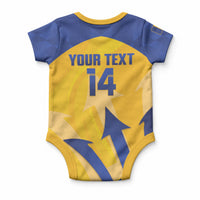 Barbados Football 2026 Custom Baby Onesie Go Bajan Tridents