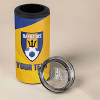 Barbados Football 2026 Custom 4 in 1 Can Cooler Tumbler Go Bajan Tridents