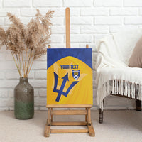 Barbados Football 2026 Custom Canvas Wall Art Go Bajan Tridents