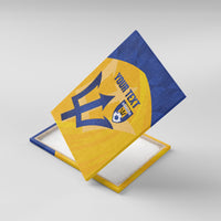 Barbados Football 2026 Custom Canvas Wall Art Go Bajan Tridents