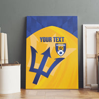 Barbados Football 2026 Custom Canvas Wall Art Go Bajan Tridents