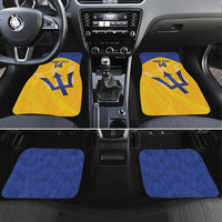 Barbados Football 2026 Custom Car Mats Go Bajan Tridents