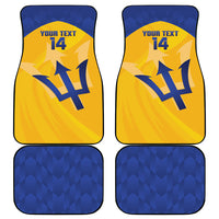 Barbados Football 2026 Custom Car Mats Go Bajan Tridents