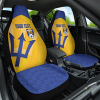 Barbados Football 2026 Custom Car Seat Cover Go Bajan Tridents