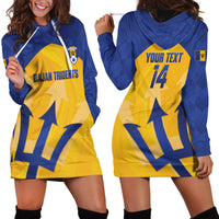 Barbados Football 2026 Custom Hoodie Dress Go Bajan Tridents