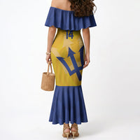 Barbados Football 2026 Custom Mermaid Dress Go Bajan Tridents