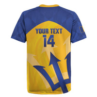 Barbados Football 2026 Custom Rugby Jersey Go Bajan Tridents