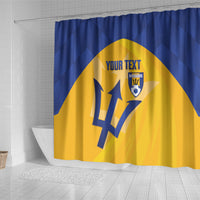Barbados Football 2026 Custom Shower Curtain Go Bajan Tridents