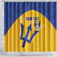 Barbados Football 2026 Custom Shower Curtain Go Bajan Tridents