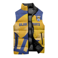 Barbados Football 2026 Custom Sleeveless Puffer Jacket Go Bajan Tridents