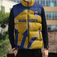 Barbados Football 2026 Custom Sleeveless Puffer Jacket Go Bajan Tridents