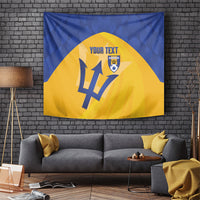 Barbados Football 2026 Custom Tapestry Go Bajan Tridents