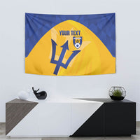Barbados Football 2026 Custom Tapestry Go Bajan Tridents