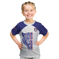 Belize Football 2026 Custom Kid T Shirt Go Jaguars