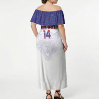 Belize Football 2026 Custom Off Shoulder Maxi Dress Go Jaguars