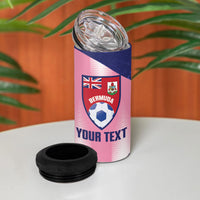 Bermuda Football 2026 Custom 4 in 1 Can Cooler Tumbler Go Gombey Warriors