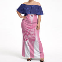 Bermuda Football 2026 Custom Off Shoulder Maxi Dress Go Gombey Warriors