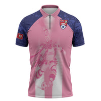 Bermuda Football 2026 Custom Zipper Polo Shirt Go Gombey Warriors