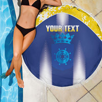Bonaire Football 2026 Custom Beach Blanket Coat Of Arms Sporty Style