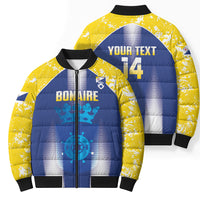 Bonaire Football 2026 Custom Bomber Puffer Jacket Coat Of Arms Sporty Style