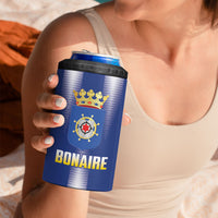 Bonaire Football 2026 Custom 4 in 1 Can Cooler Tumbler Coat Of Arms Sporty Style