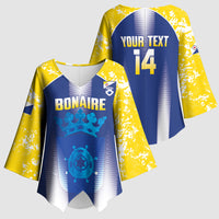 Bonaire Football 2026 Custom Kimono Sleeve Blouse Coat Of Arms Sporty Style
