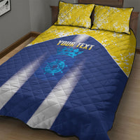 Bonaire Football 2026 Custom Quilt Bed Set Coat Of Arms Sporty Style