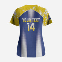 Bonaire Football 2026 Custom Scrub Top Coat Of Arms Sporty Style