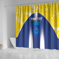 Bonaire Football 2026 Custom Shower Curtain Coat Of Arms Sporty Style