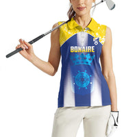 Bonaire Football 2026 Custom Women Sleeveless Polo Shirt Coat Of Arms Sporty Style