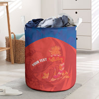 Cayman Islands Football 2026 Custom Laundry Basket Sea Turtle Coat Of Arms Style