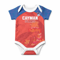 Cayman Islands Football 2026 Custom Baby Onesie Sea Turtle Coat Of Arms Style