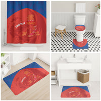 Cayman Islands Football 2026 Custom Bathroom Set Sea Turtle Coat Of Arms Style