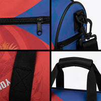 Cayman Islands Football 2026 Custom Duffle Bag Sea Turtle Coat Of Arms Style