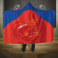 Cayman Islands Football 2026 Custom Hooded Blanket Sea Turtle Coat Of Arms Style
