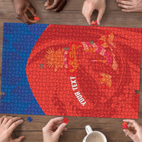 Cayman Islands Football 2026 Custom Puzzle Sea Turtle Coat Of Arms Style