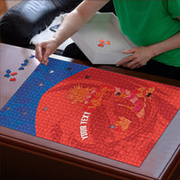 Cayman Islands Football 2026 Custom Puzzle Sea Turtle Coat Of Arms Style