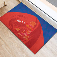 Cayman Islands Football 2026 Custom Rubber Doormat Sea Turtle Coat Of Arms Style
