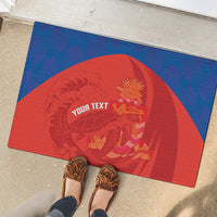 Cayman Islands Football 2026 Custom Rubber Doormat Sea Turtle Coat Of Arms Style