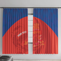 Cayman Islands Football 2026 Custom Window Curtain Sea Turtle Coat Of Arms Style