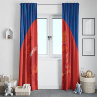 Cayman Islands Football 2026 Custom Window Curtain Sea Turtle Coat Of Arms Style