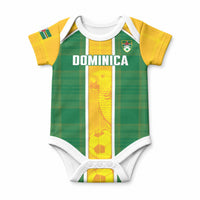 Dominica Football 2026 Custom Baby Onesie Sisserou Parrot Madras Pattern